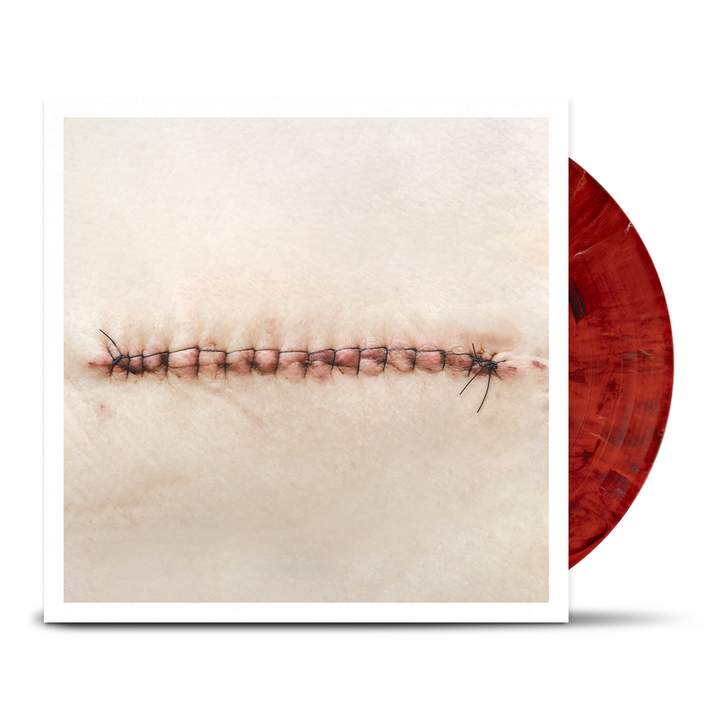 Marble Blood red black smoke vinyl